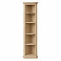 Estantería de esquina de madera de roble 180 cm