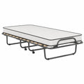 Cama plegable individual con colchón de espuma de poliuretano y estructura de acero